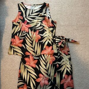 Tommy Bahama Multicolor Floral Silk Set